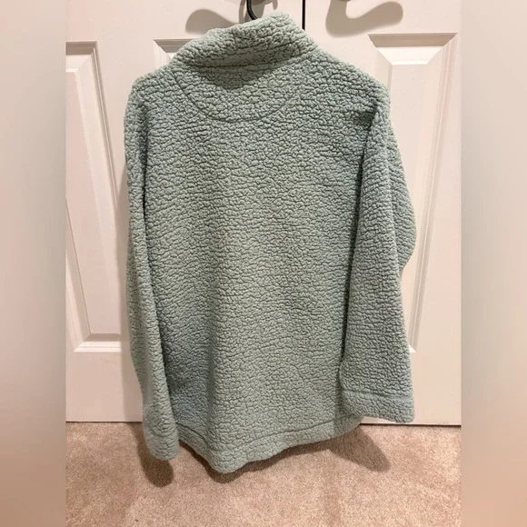 Aerie Green Sherpa Jacket - Picture 4 of 4